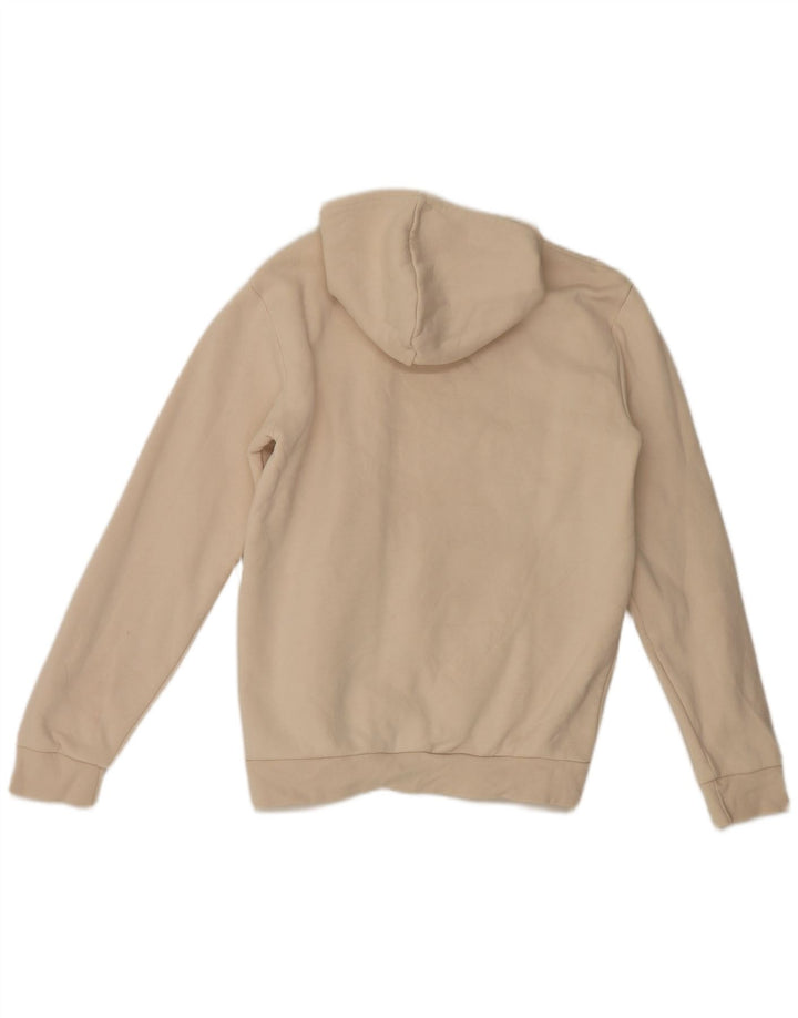 Felpa con cappuccio da uomo Adidas piccola in cotone beige