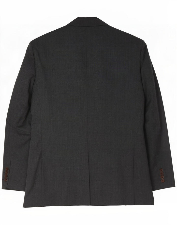 Crew Clothing Giacca blazer da uomo a 2 bottoni UK 44 2XL Poliestere grigio