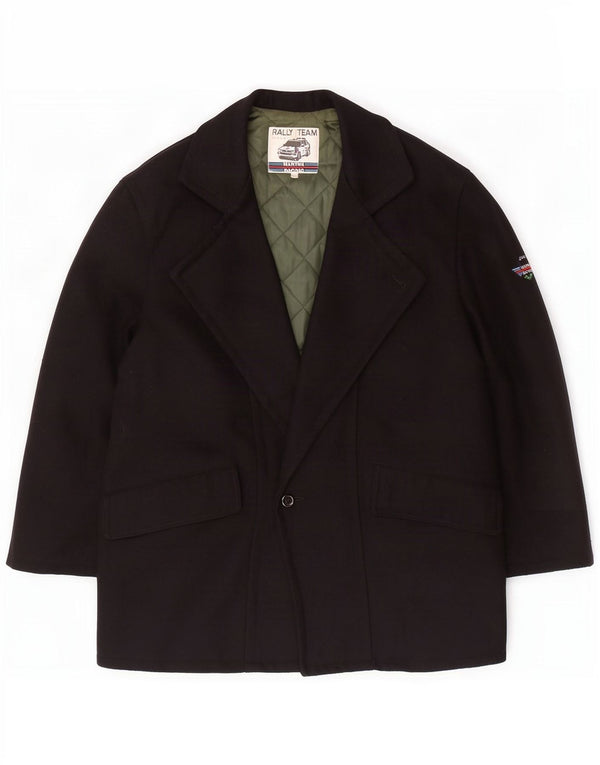 Soprabito vintage da uomo IT 52 XL in lana blu navy