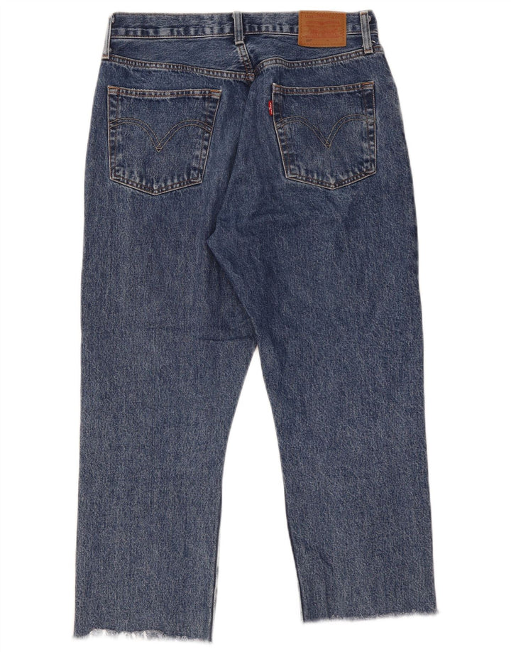 LEVI'S Jeans dritti 501 corti da donna W30 L23 cotone blu