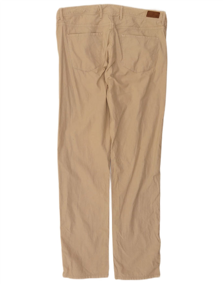 MASSIMO DUTTI Pantaloni casual dritti da uomo EU 44 Large W34 L33 Beige