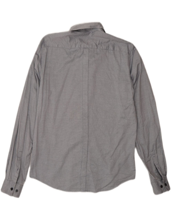 Camicia da uomo Dkny grande in cotone grigio