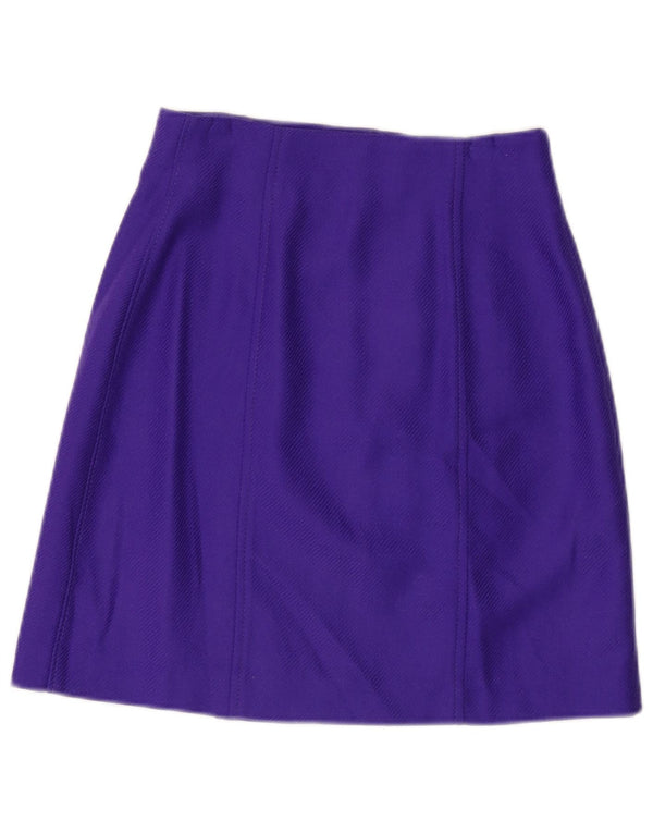 Gonna a trapezio da donna Massimo Dutti EU 38 Small W28 Viscosa viola