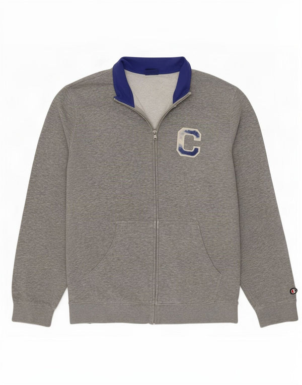 Giacca da tuta da uomo Champion XL Poliestere chiazzato grigio