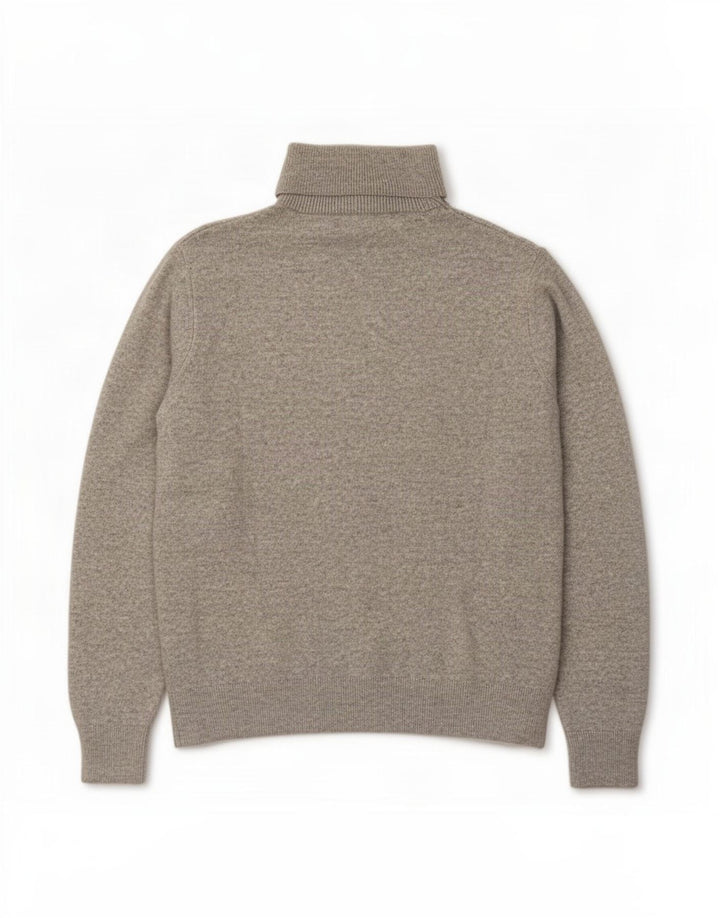 Maglione maglione oversize da donna Marks & Spencer con collo alto UK 10 piccolo grigio