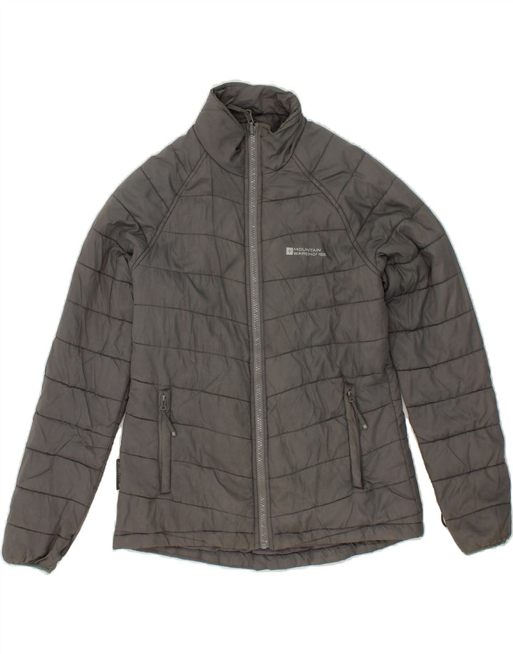 MOUNTAIN WAREHOUSE Womens Padded Jacket UK 10 Small Grey Polyester Vintage Mountain Warehouse and Second-Hand Mountain Warehouse from Messina Hembry 