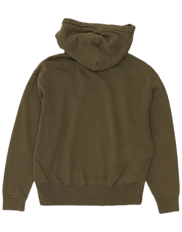 Maglione con cappuccio e vestibilità ampia NIKE da uomo XS in cotone kaki