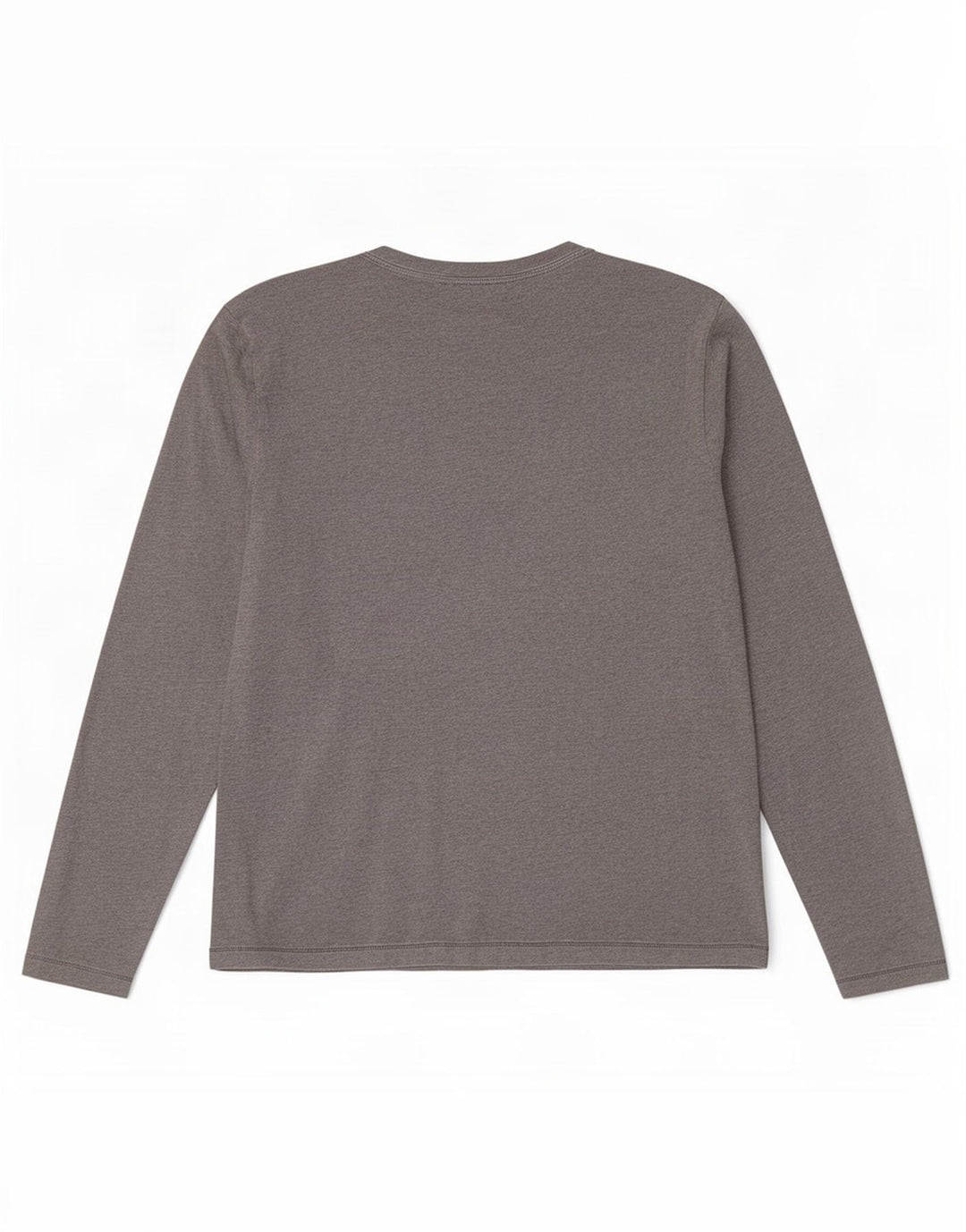 North Sails Maglietta grafica da uomo a maniche lunghe in cotone grigio screziato