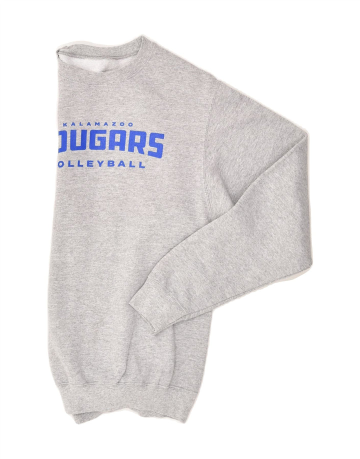 VINTAGE Mens Cougars Graphic Sweatshirt Jumper Small Grey Vintage Vintage and Second-Hand Vintage from Messina Hembry 