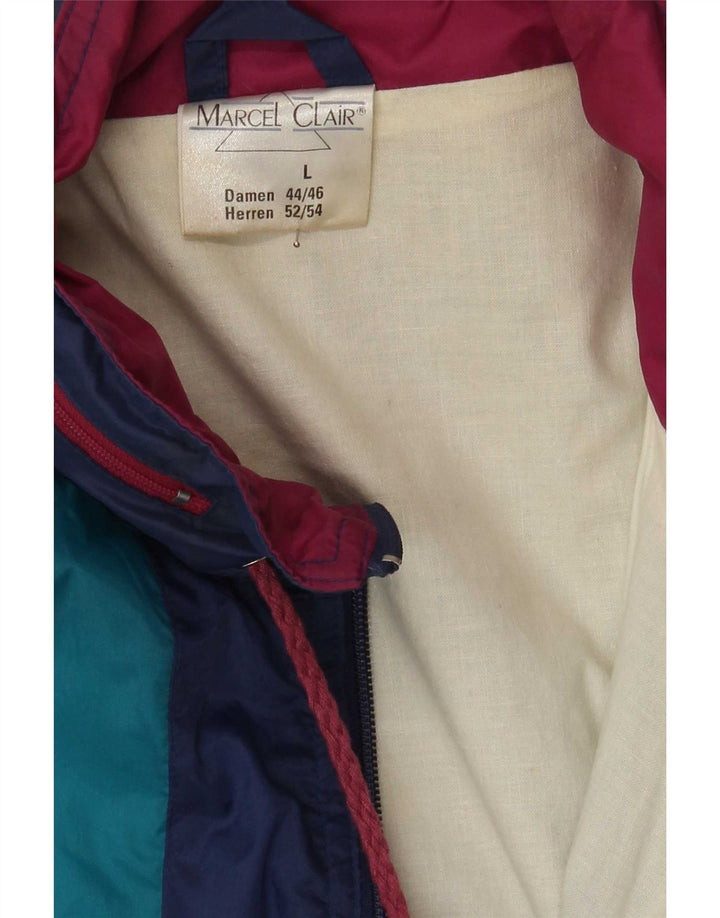 Giacca antipioggia da uomo con cappuccio Marcel Clair EU 52/54 Large Blue Colourblock