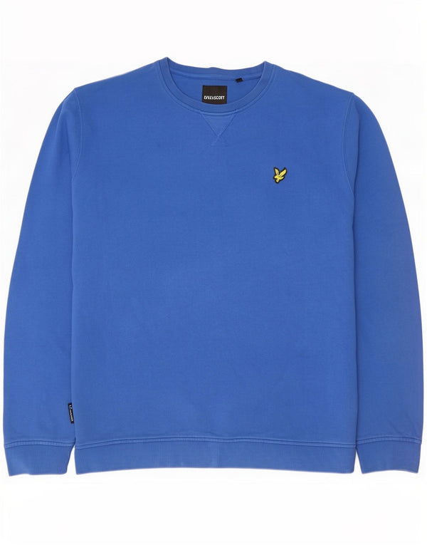 Felpa da uomo Lyle & Scott maglione 2XL cotone blu