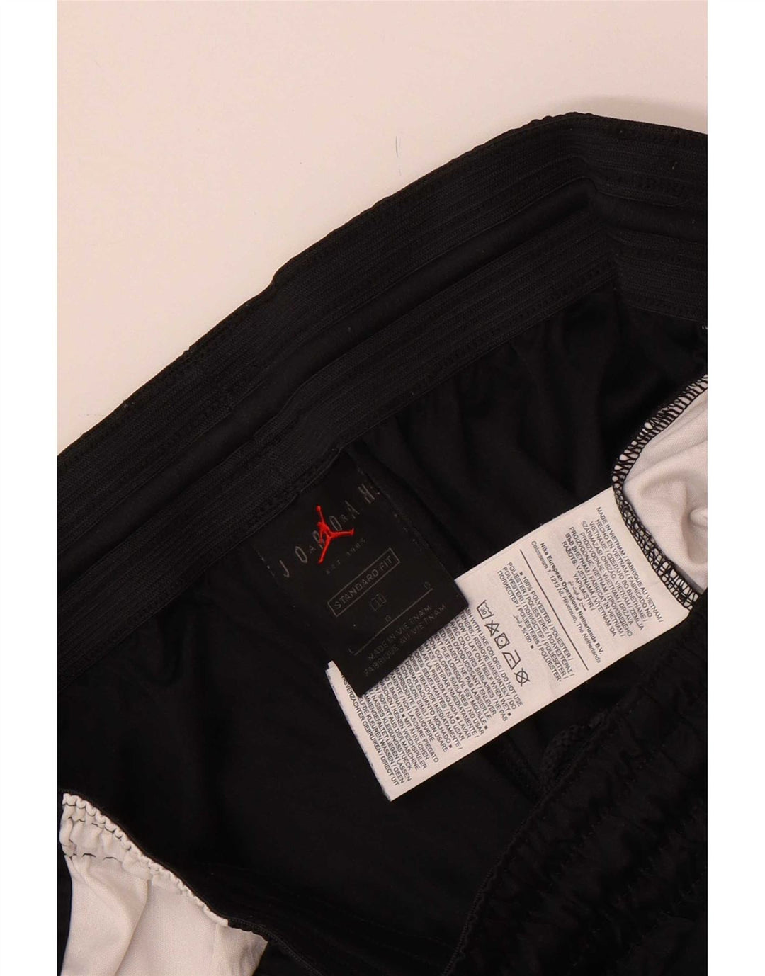Pantaloncini sportivi Jordan da uomo con vestibilità standard, grandi, in poliestere color block nero