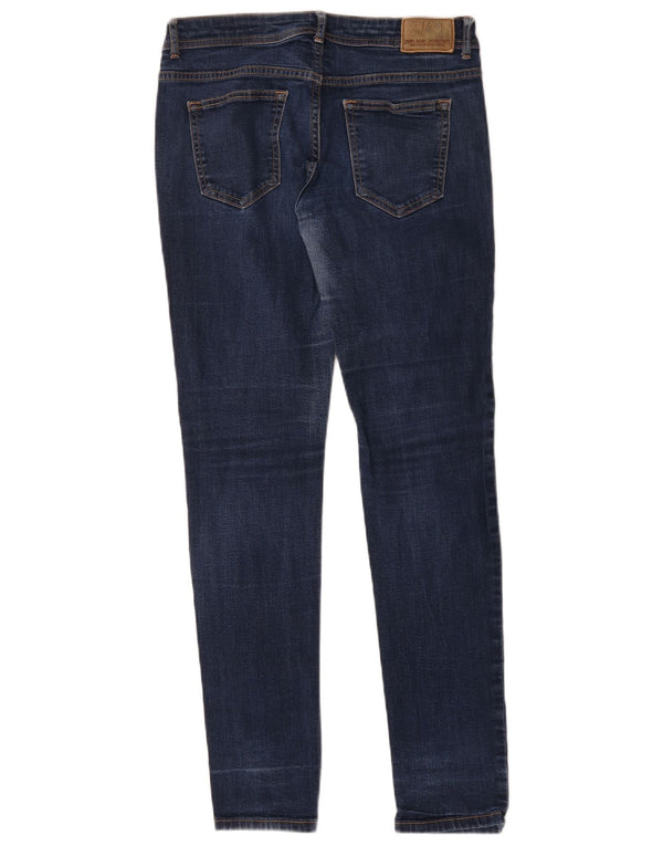 Zara Womens Low Waist Skinny Jeans EU 40 Medium W30 L31 Navy Blue