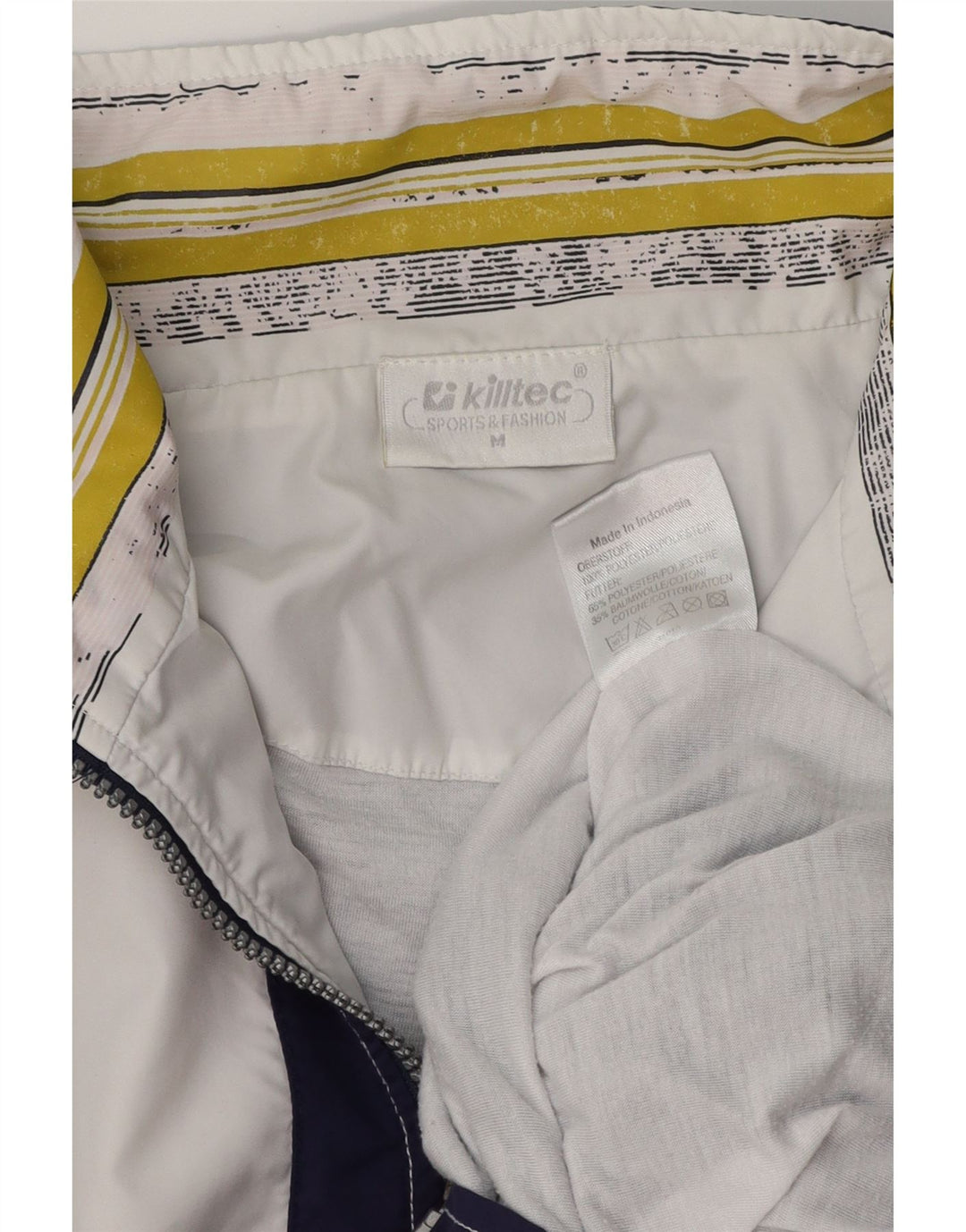 Giubbotto bomber da uomo dal taglio ampio KILLTEC UK 38 color block blu navy medio