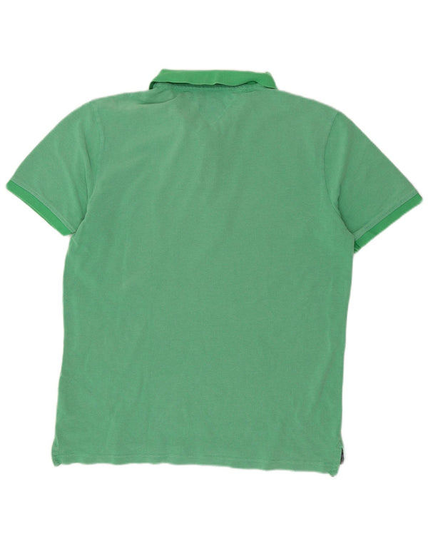 Polo slim fit da uomo Tommy Hilfiger 2XL cotone verde