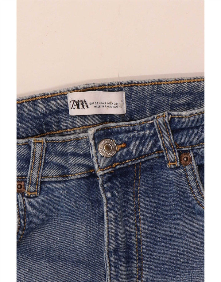 Jeans Bootcut da donna Zara EU 38 Small W28 L27 Blu