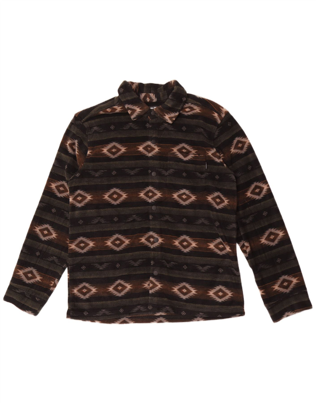 Camicia in pile da uomo Hurley Poliestere Fair Isle medio multicolore