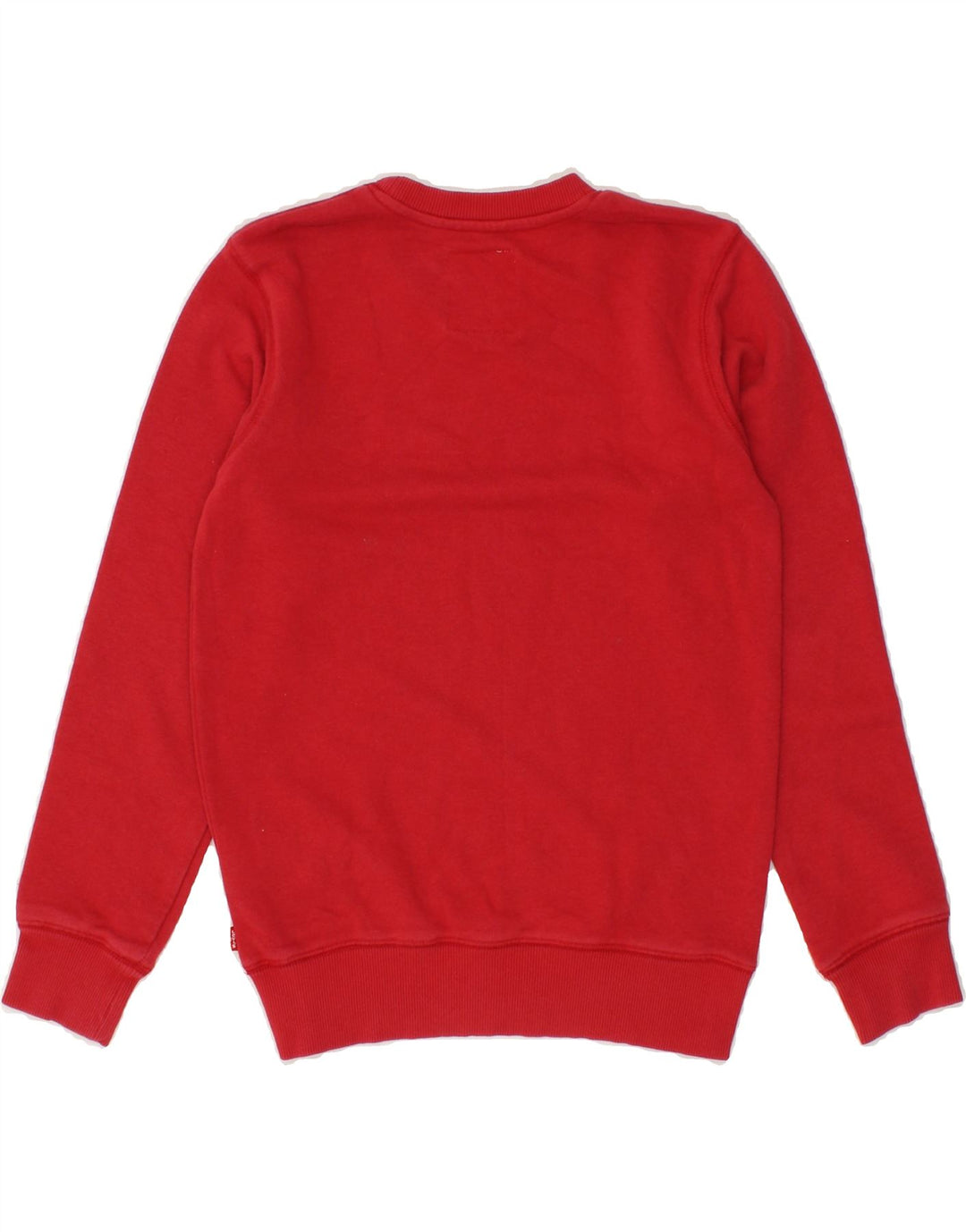 LEVI'S Boys Graphic Sweatshirt Jumper 11-12 Years Red Cotton Vintage Levi's and Second-Hand Levi's from Messina Hembry 