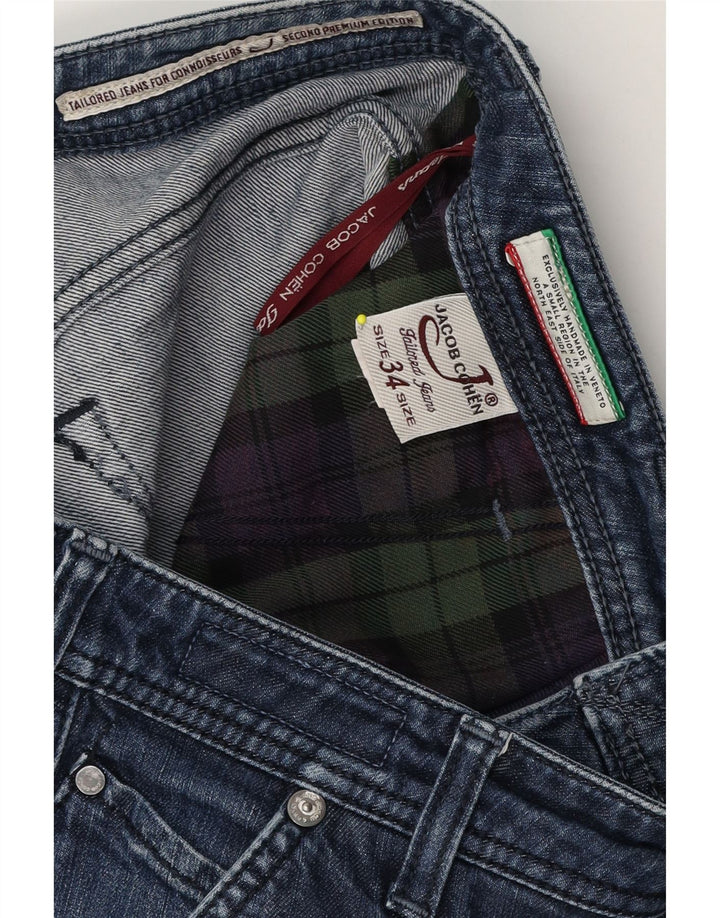 Jeans dritti da uomo Jacob Cohen W34 L30 cotone blu