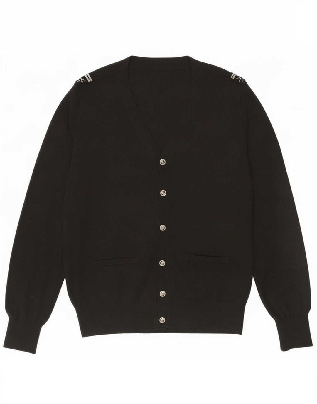 Maglione cardigan da uomo Zara XL acrilico nero