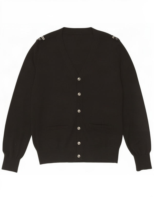 Maglione cardigan da uomo Zara XL acrilico nero