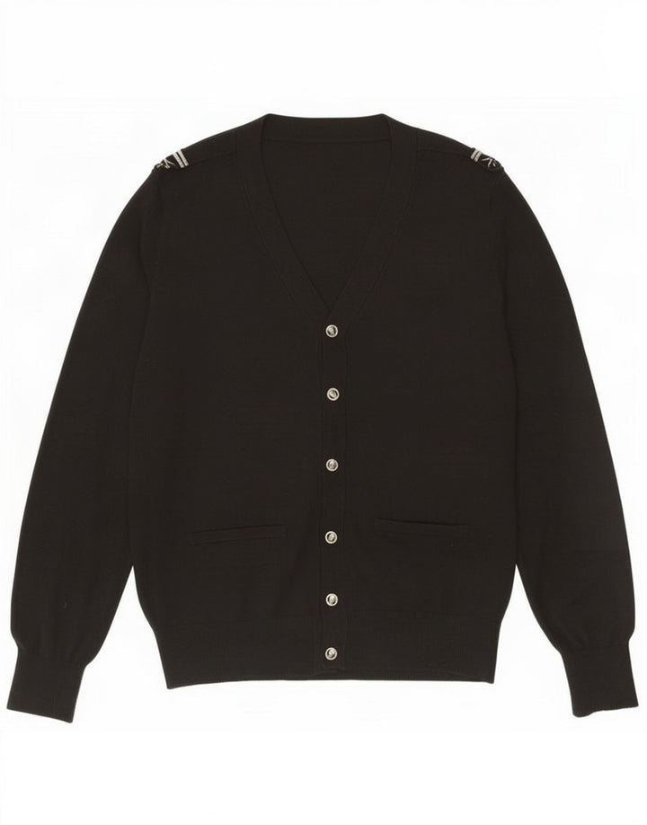 Maglione cardigan da uomo Zara XL acrilico nero