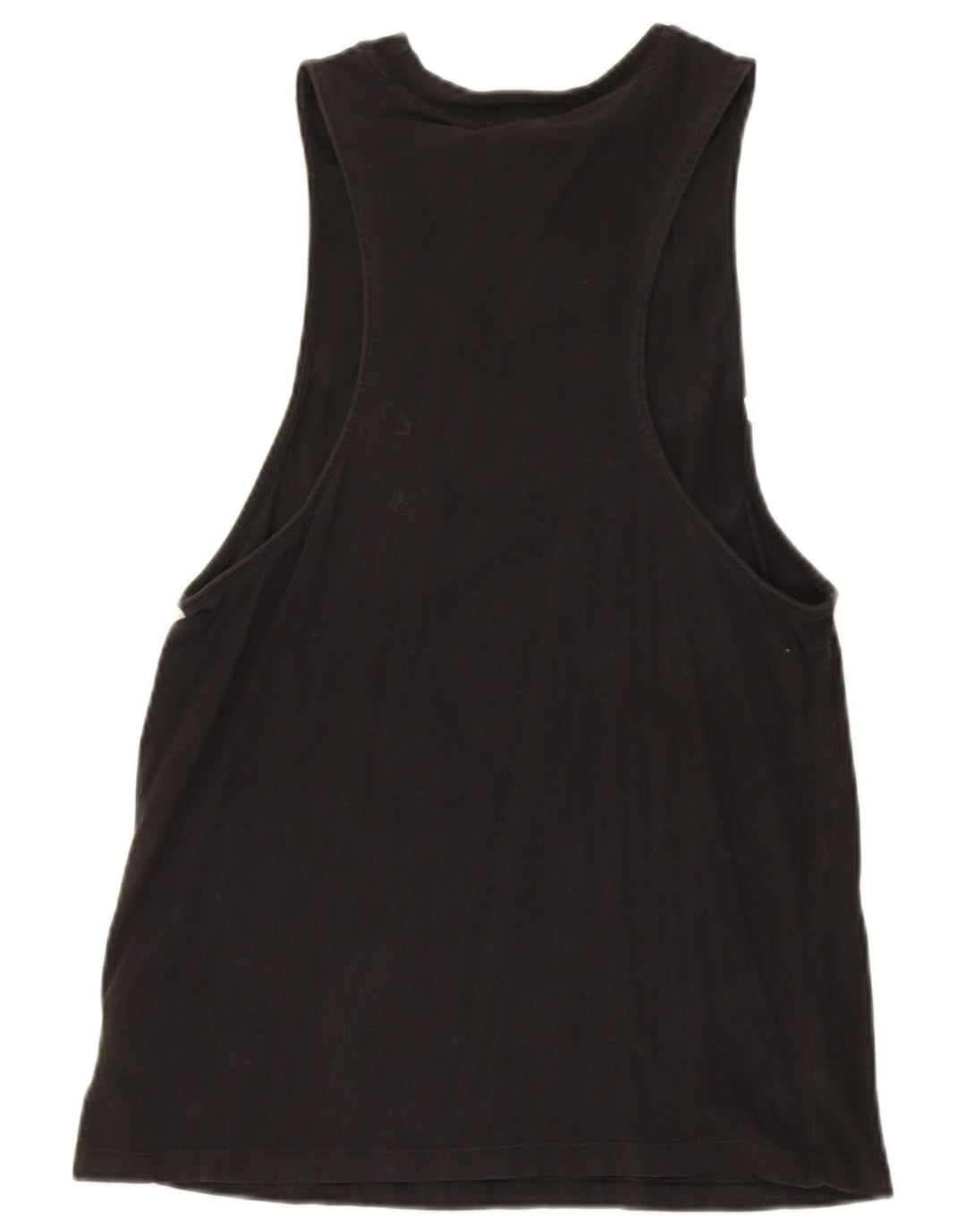 Canottiera grafica da donna Adidas UK 12 cotone medio nero
