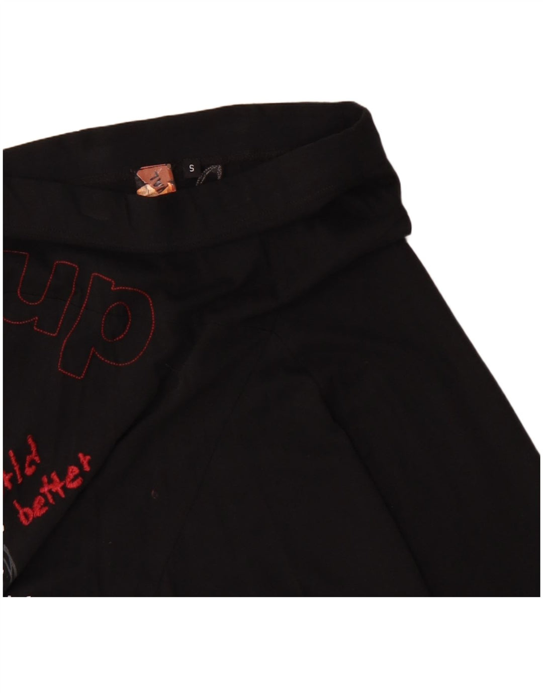 Desigual Gonna a trapezio grafica da donna piccola W25 in cotone nero