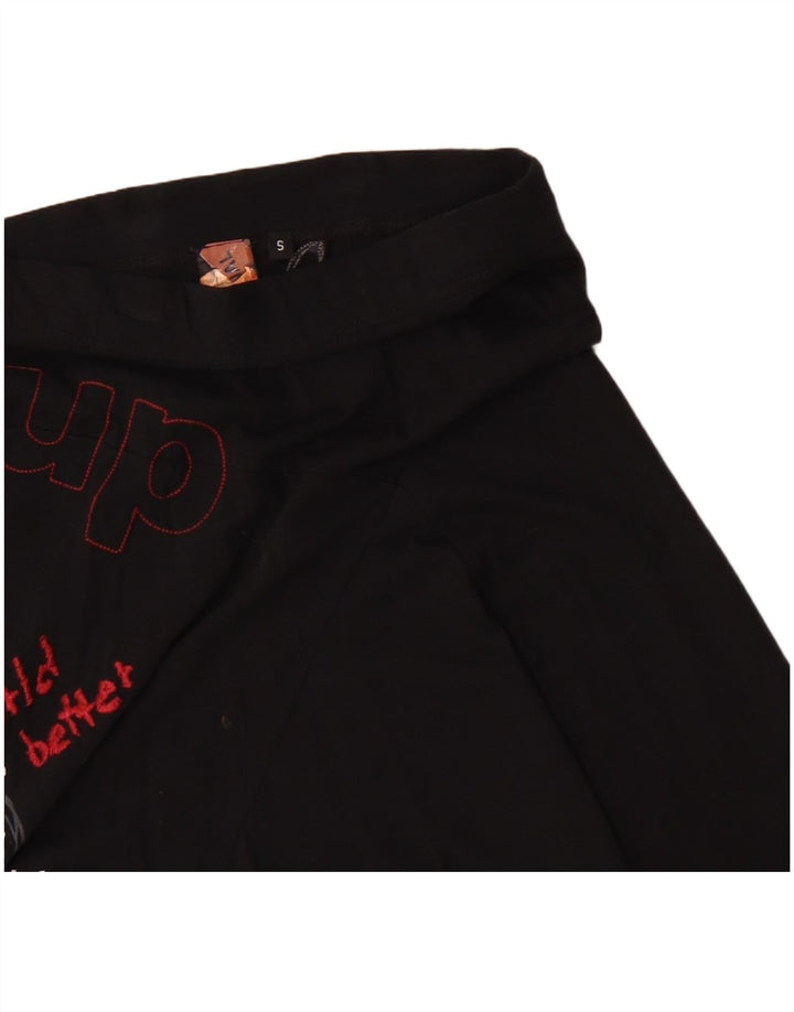 Desigual Gonna a trapezio grafica da donna piccola W25 in cotone nero