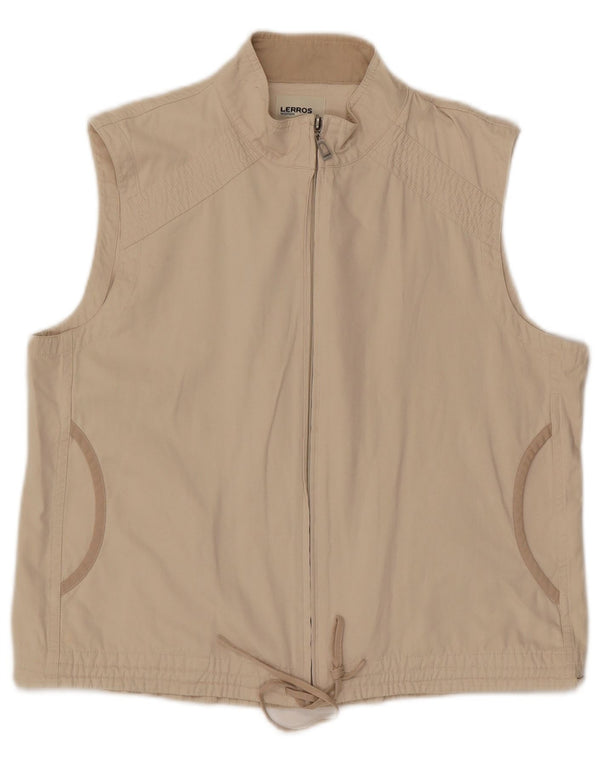 Gilet Donna Lerros IT 42 Cotone Beige Medio