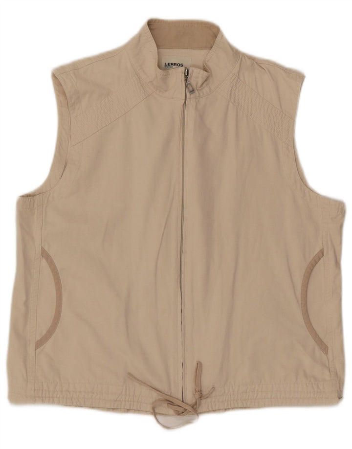 Gilet Donna Lerros IT 42 Cotone Beige Medio