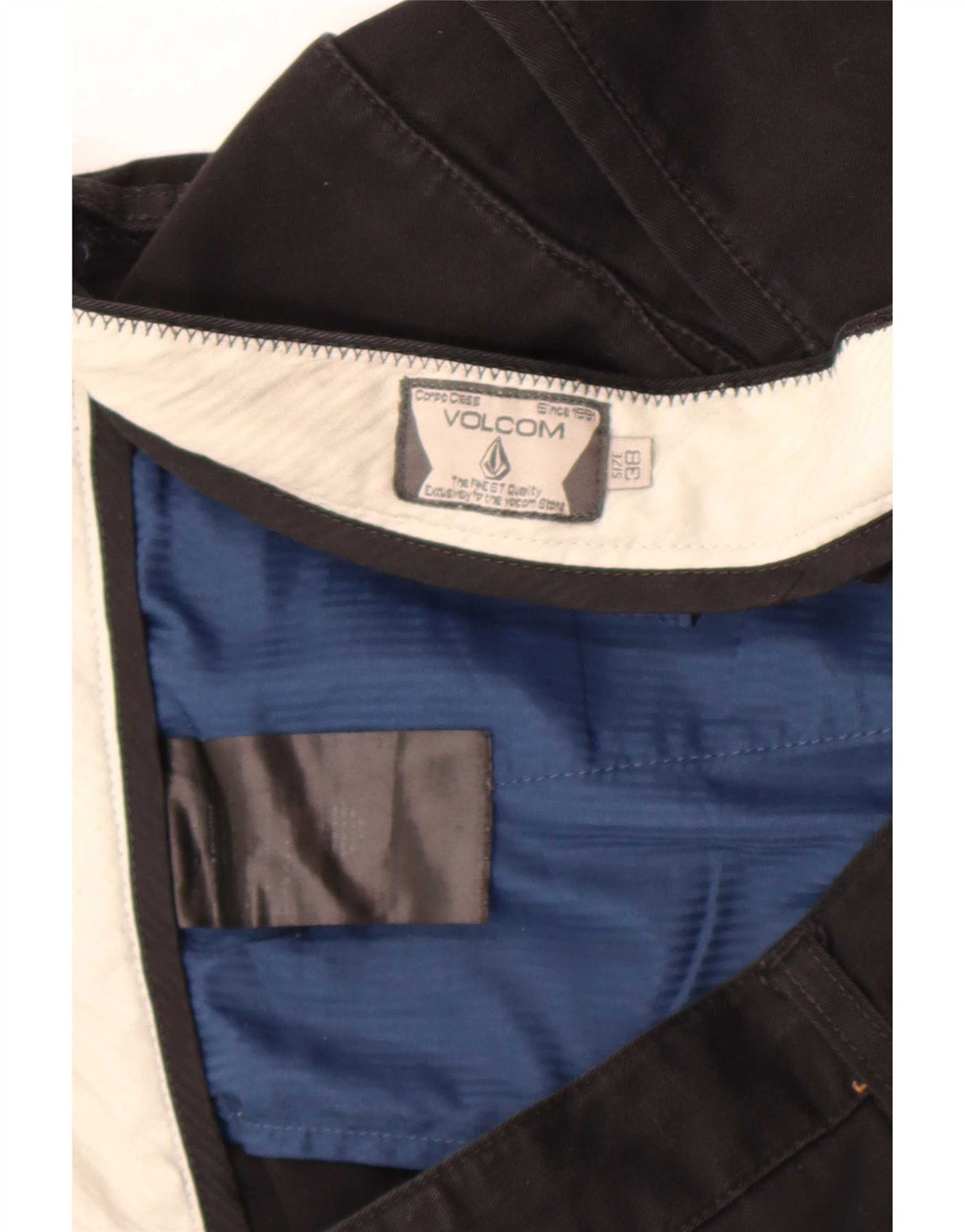 Pantaloncini chino da uomo Volcom W38 XL in cotone nero