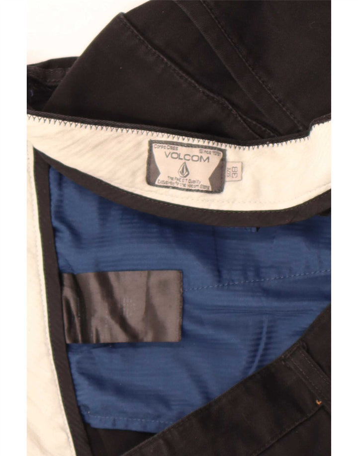 Pantaloncini chino da uomo Volcom W38 XL in cotone nero