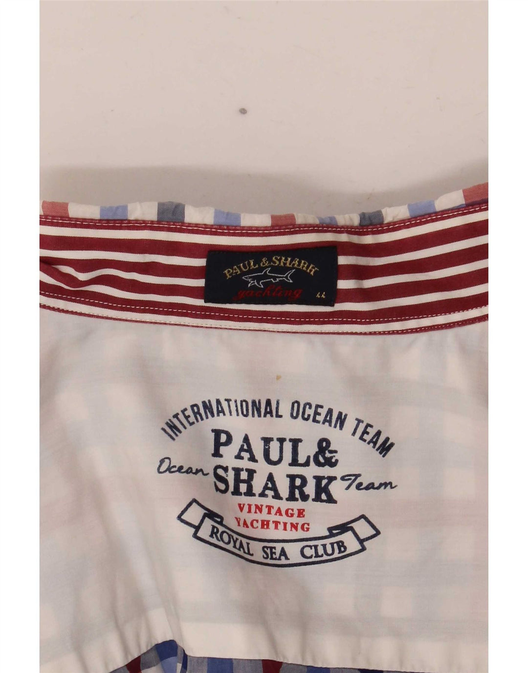 Paul & Shark Camicia da yachting da uomo taglia 44 XL a quadretti multicolore