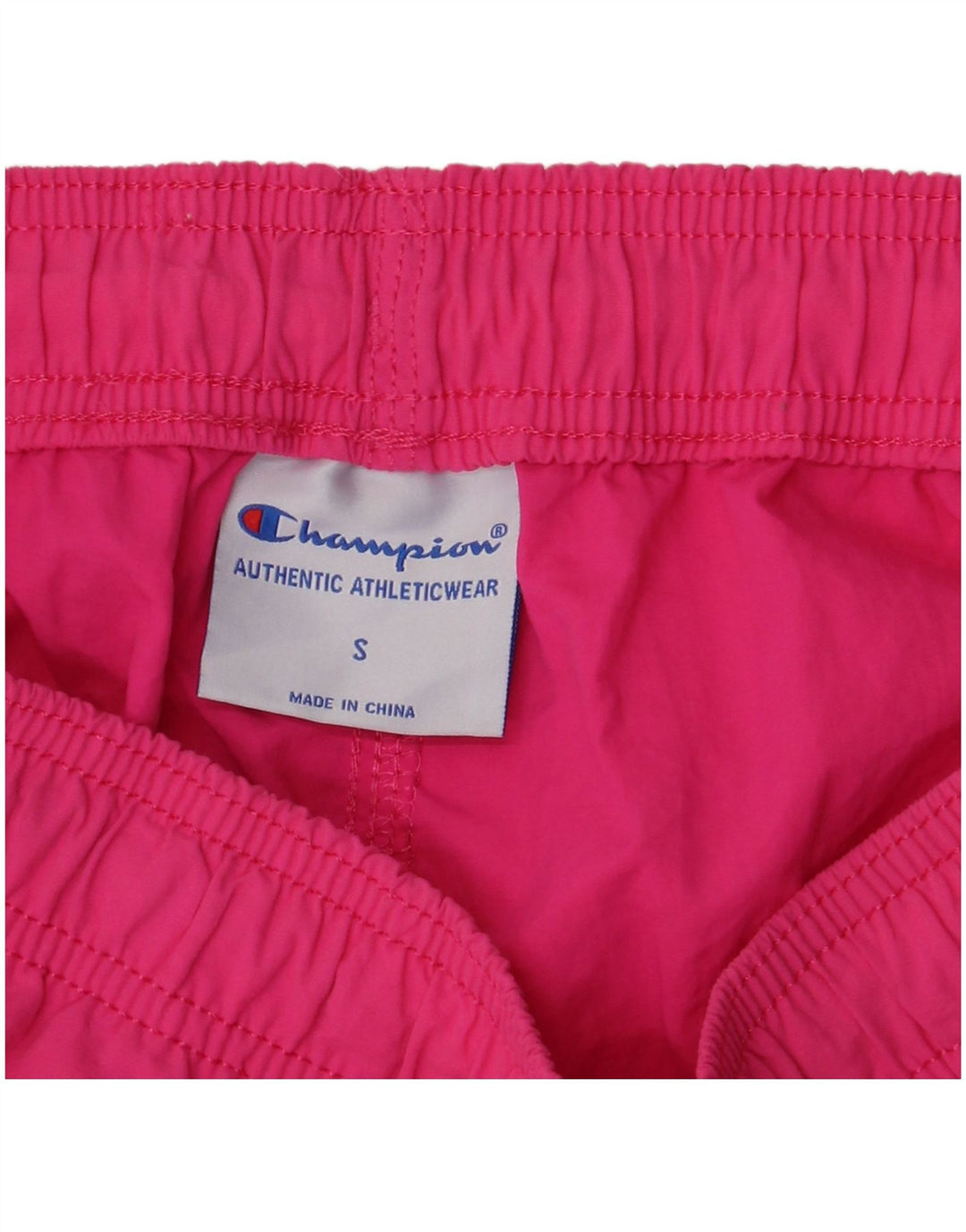Pantaloncini sportivi grafici da uomo Champion piccoli in nylon rosa