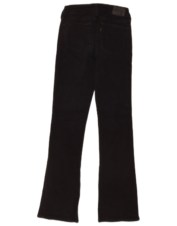 Levi's Womens 715 Bootcut Jeans W26 L32 Black Cotton