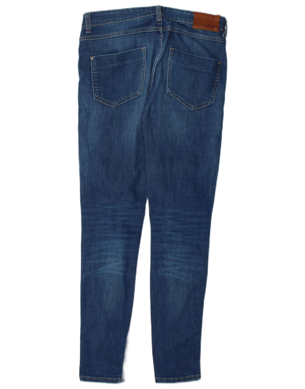Jeans skinny da donna a vita media Zara EU 38 Small W28 L30 cotone blu