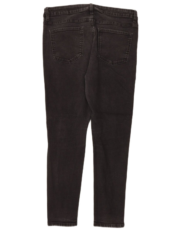 Marks & Spencer Womens The Ivy Skinny Jeans UK 16 Large W34 L28 Black