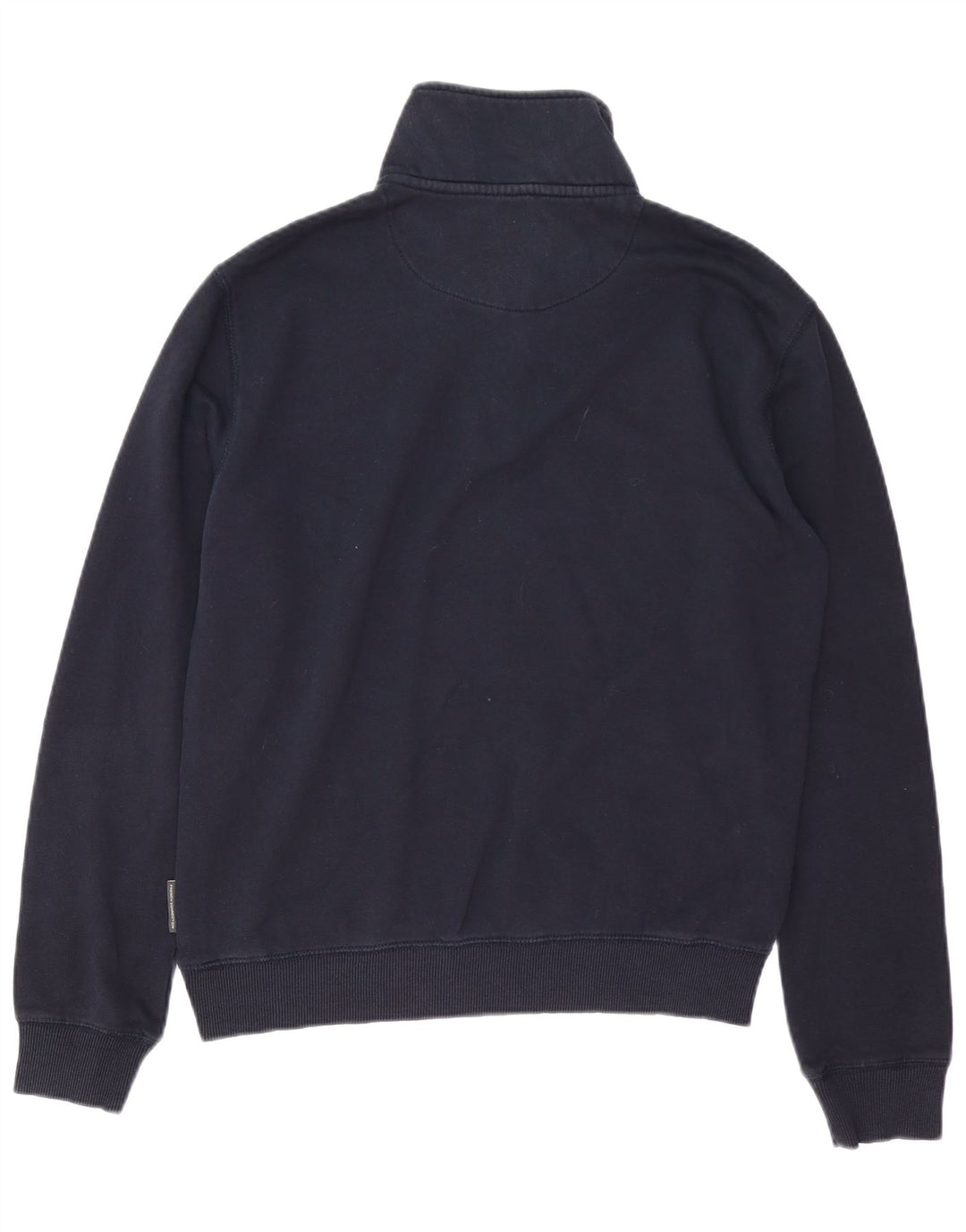 FRENCH CONNECTION Felpa da uomo con collo con zip, maglione medio, cotone blu navy