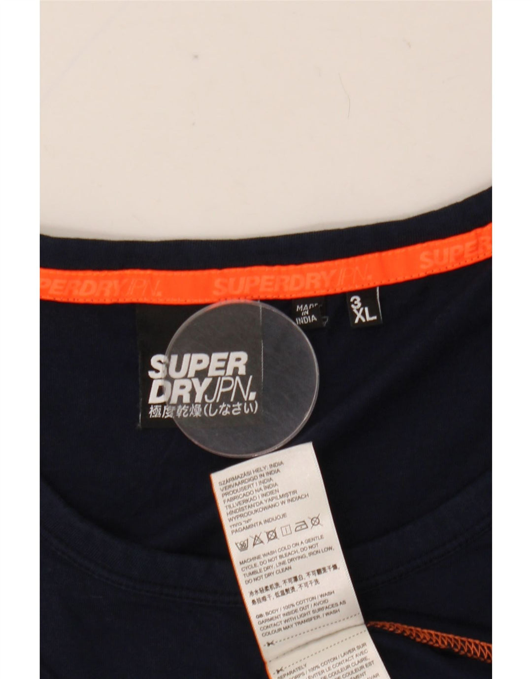 Canotta da uomo Superdry 3XL cotone blu navy