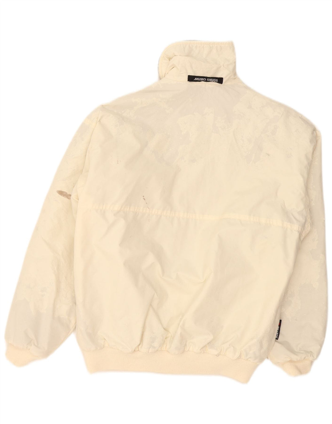 Giubbotto bomber da uomo Musto UK 38 poliestere bianco sporco medio