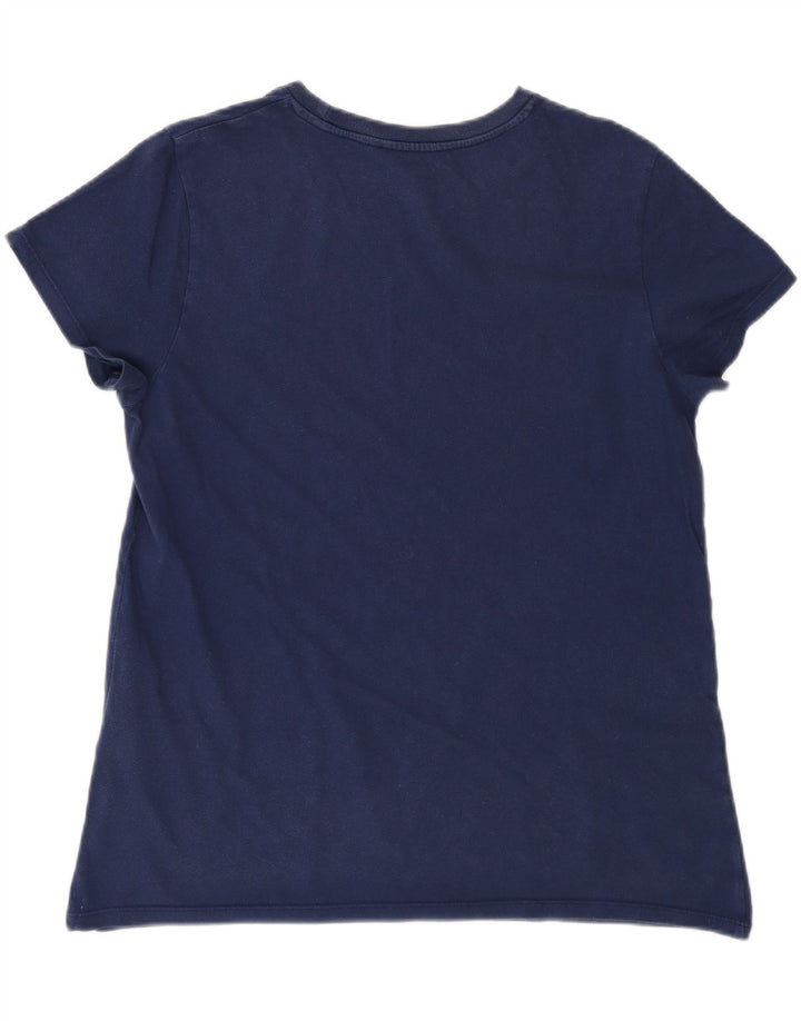 T-shirt da donna Levi's Top UK 16 grande cotone blu navy