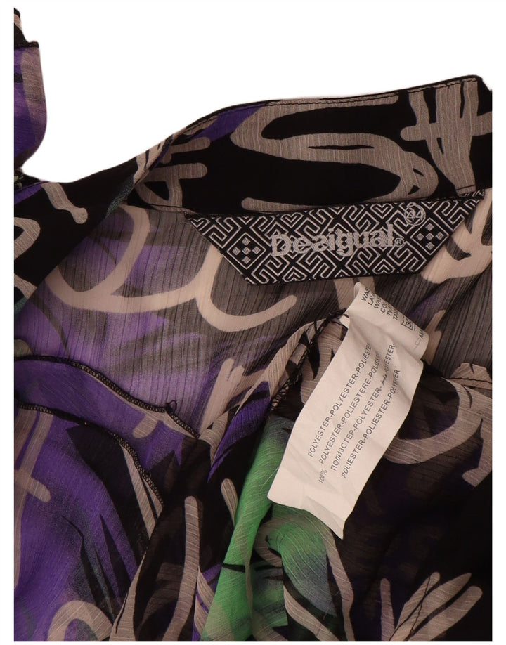 Desigual Camicia grafica da donna Camicetta EU 44 XL Poliestere multicolore