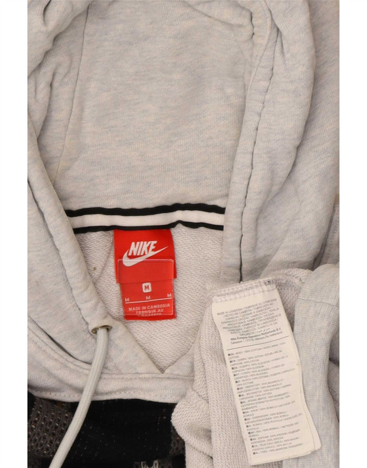 Felpa con cappuccio grafica da donna Nike UK 14 grigio medio chiazzato