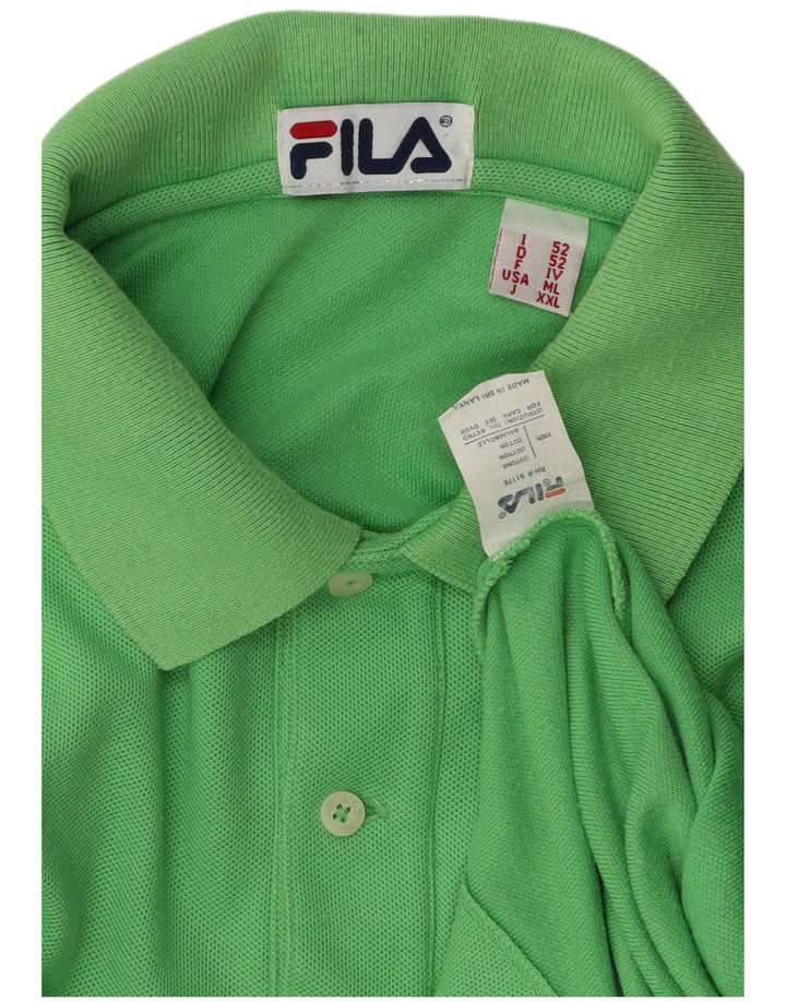 Polo Uomo Fila IT 52 Large Verde Cotone