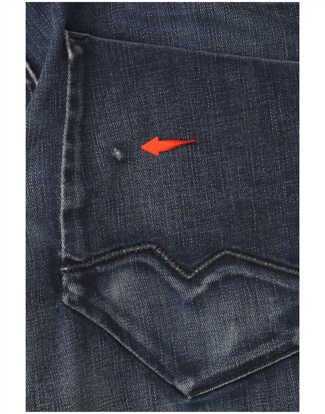 Jeans dritti da uomo HUGO BOSS W34 L32 cotone blu navy