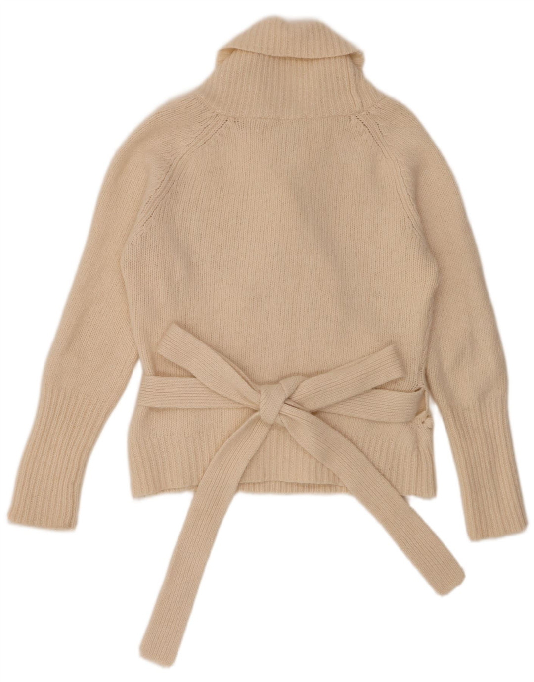 Maglione cardigan avvolgente da donna Ted Baker taglia 4 grande lana beige