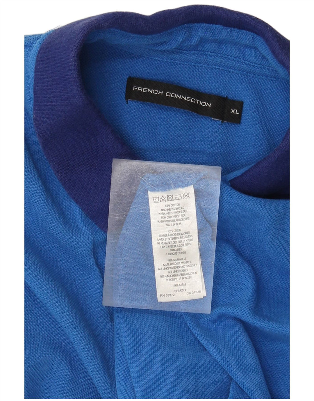 Polo da uomo FRENCH CONNECTION XL in cotone blu
