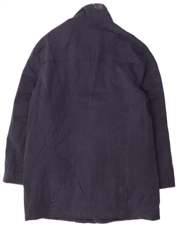 Cappotto giacca a vento da uomo Marks & Spencer UK 38 cotone medio blu navy