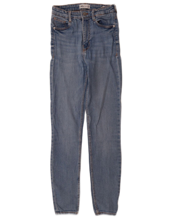 Jeans skinny da donna Zara EU 36 XS W26 L28 cotone blu